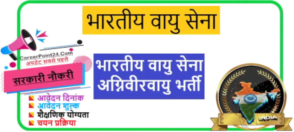 Indian Air Force Agniveervayu Intake 01/2027 Recruitment 2026